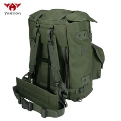 Mochila táctica verde oliva gran capacidad con bastidor metálico