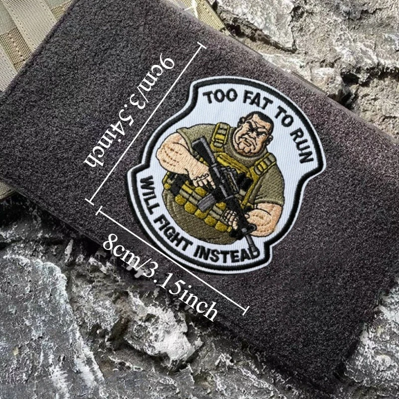 Parche táctico bordado con velcro gancho y bucle para mochila - imagen 5