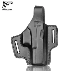 Funda Glock 19 táctica cuero OWB – Soporte pulgar