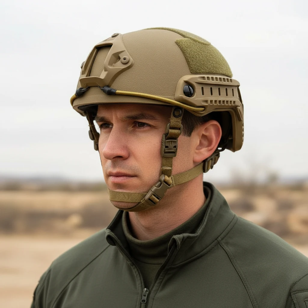 Casco táctico FAST ligero ABS ajustable para airsoft y paintball