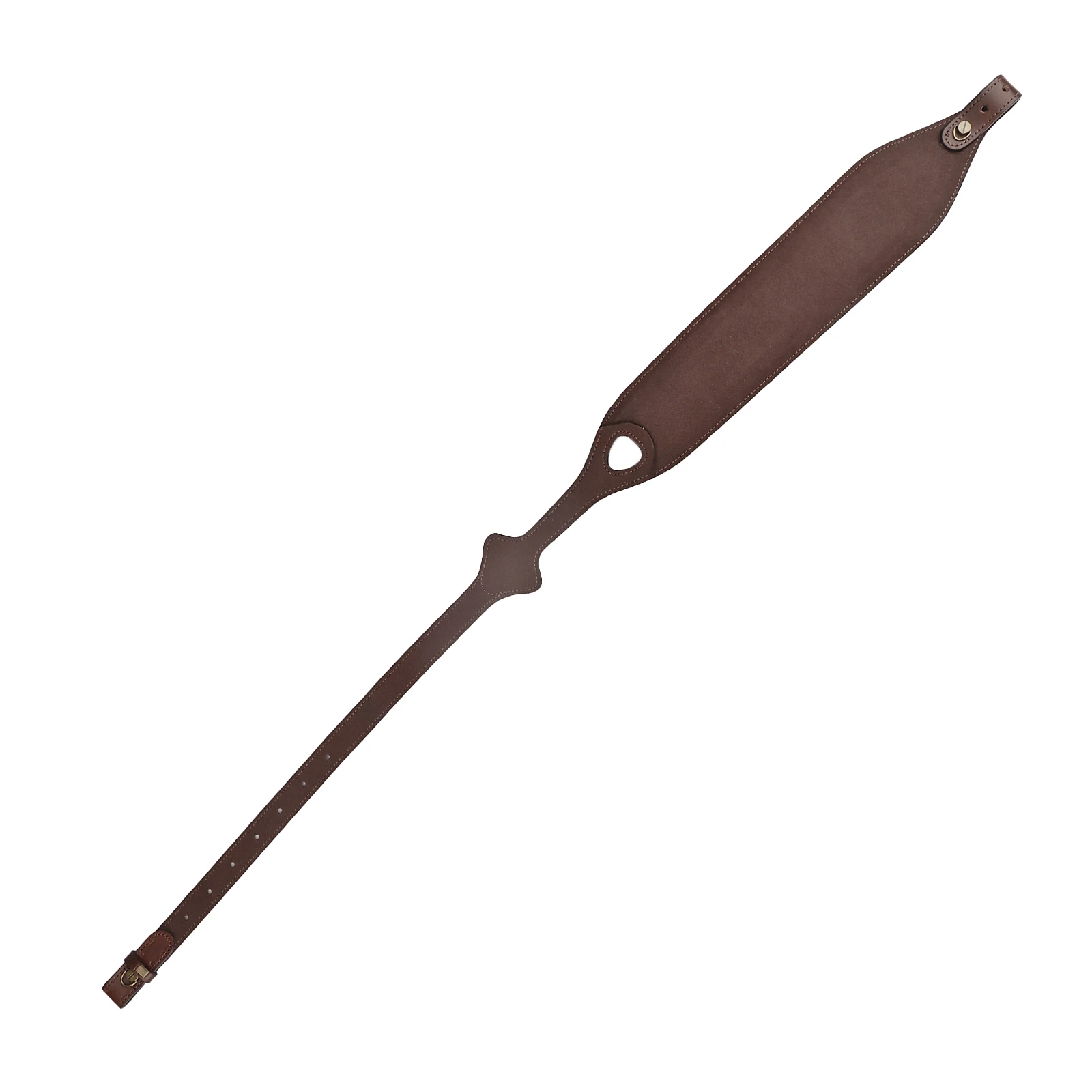 Tourbon Correa para rifle de caza cuero retro con anillas giratorias - imagen 4