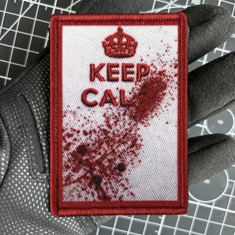 Parche KEEP CALM - vista frontal del diseño