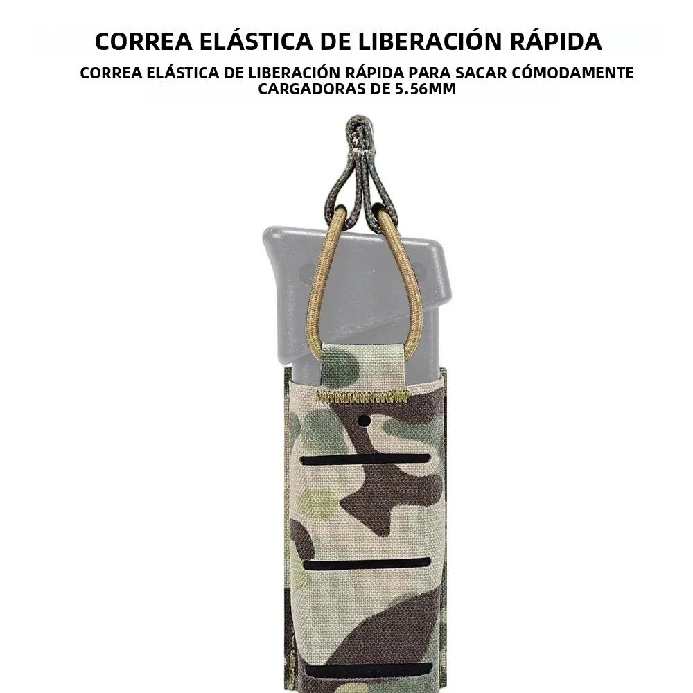 SINAIRSOFT Bolsa táctica MOLLE LSR airsoft con linterna y cargadores - imagen 2
