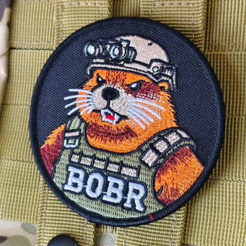 Parche táctico Bobr Beaver bordado gancho y bucle para chaleco - imagen 5