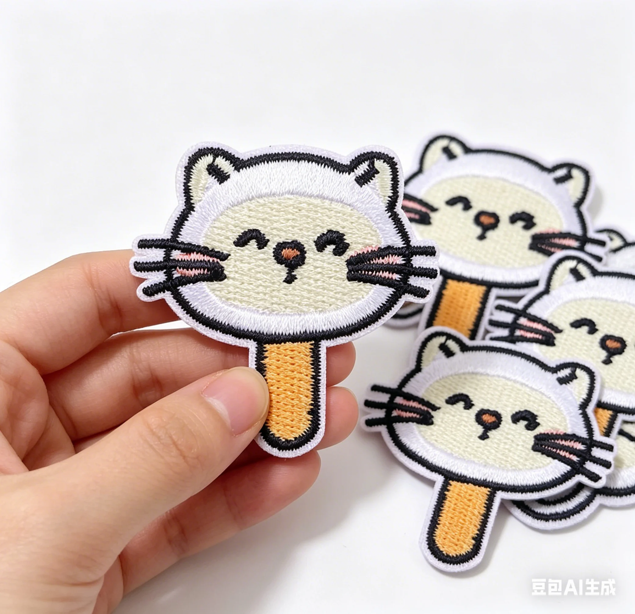 Parche termoadhesivo corazón leopardo bordado – estilo infantil - imagen 3