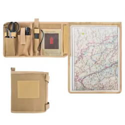 Porta mapas táctico organizador multi bolsos linterna tela Oxford