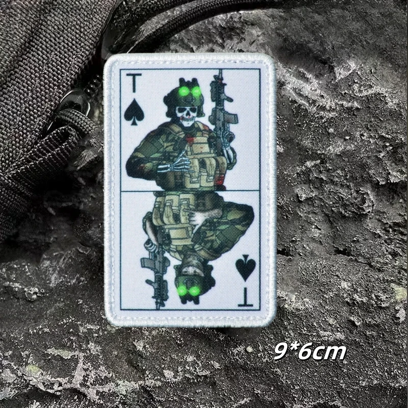 Parche táctico velcro Ace Operator calavera – Insignia militar