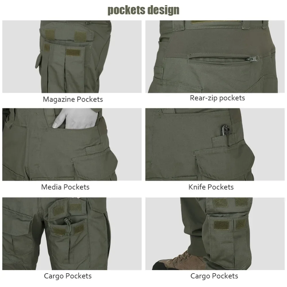 Pantalones tácticos GEN3 transpirables G3 ripstop RG multicam - imagen 3