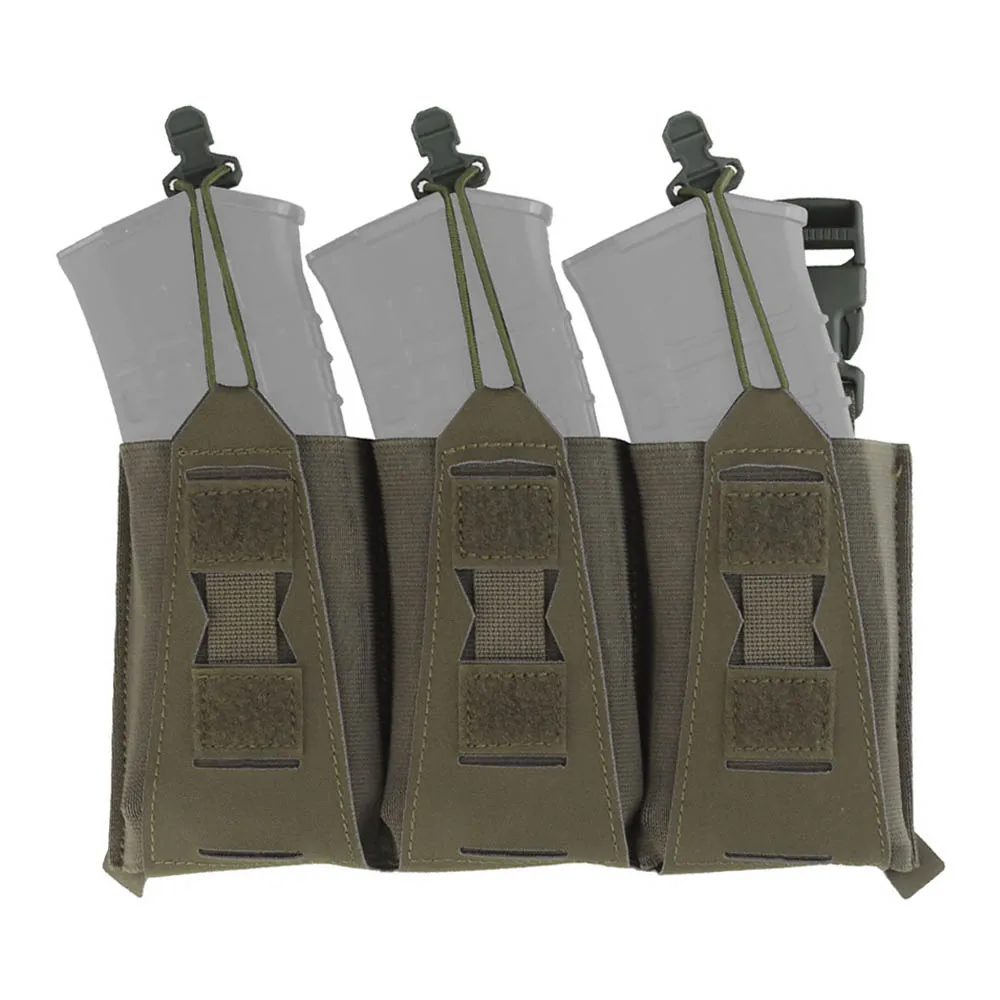 Bolsa táctica porta revistas panel frontal con solapa para placa