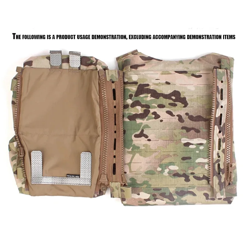 Chaleco táctico para caza con bolsillo expandible y panel trasero - imagen 2