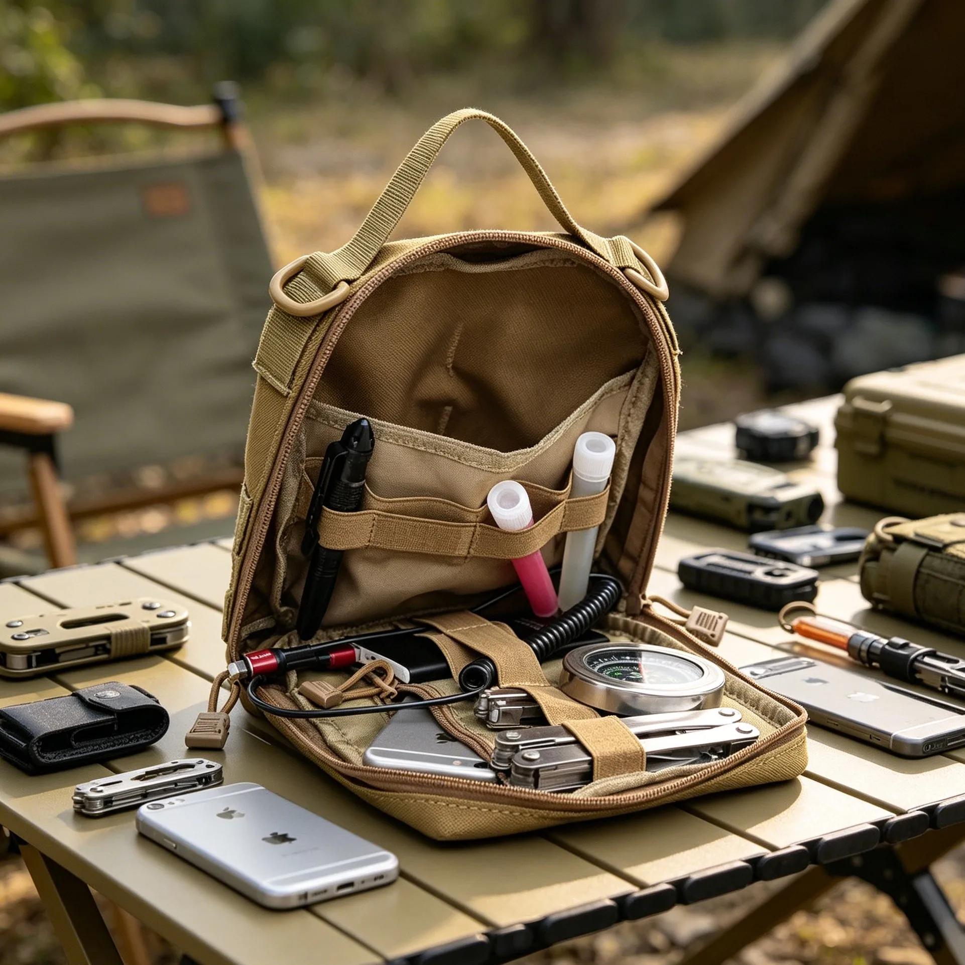 Bolsa táctica MOLLE para herramientas y kit de supervivencia - imagen 5