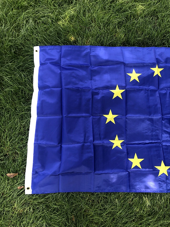 Bandera de la UE en contexto decorativo