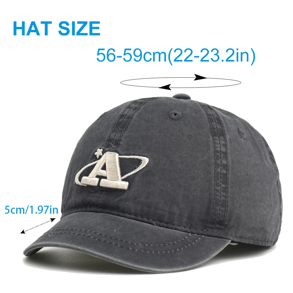 Gorra de béisbol vintage dad hat ajustable perfil bajo algodón - imagen 4