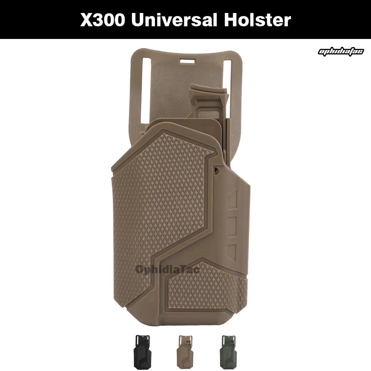 Funda linterna táctica QLS – X300 MOLLE Universal nailon - imagen 4