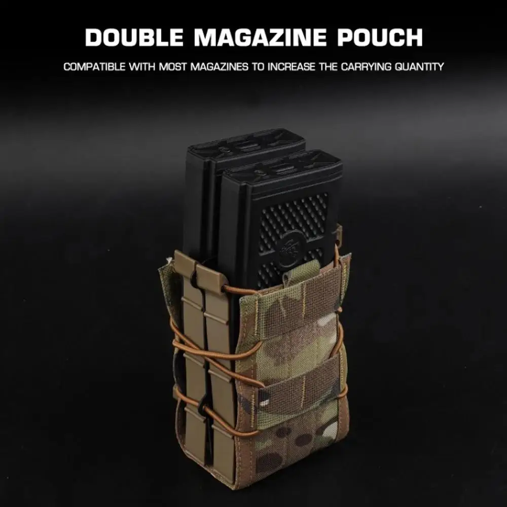 Bolsa MOLLE porta cargadores doble de liberación rápida para AR