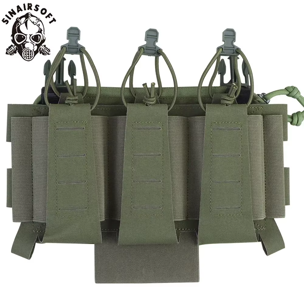 Bolsa triple elástica 5.56 corte láser con hebilla liberación táctica - imagen 4