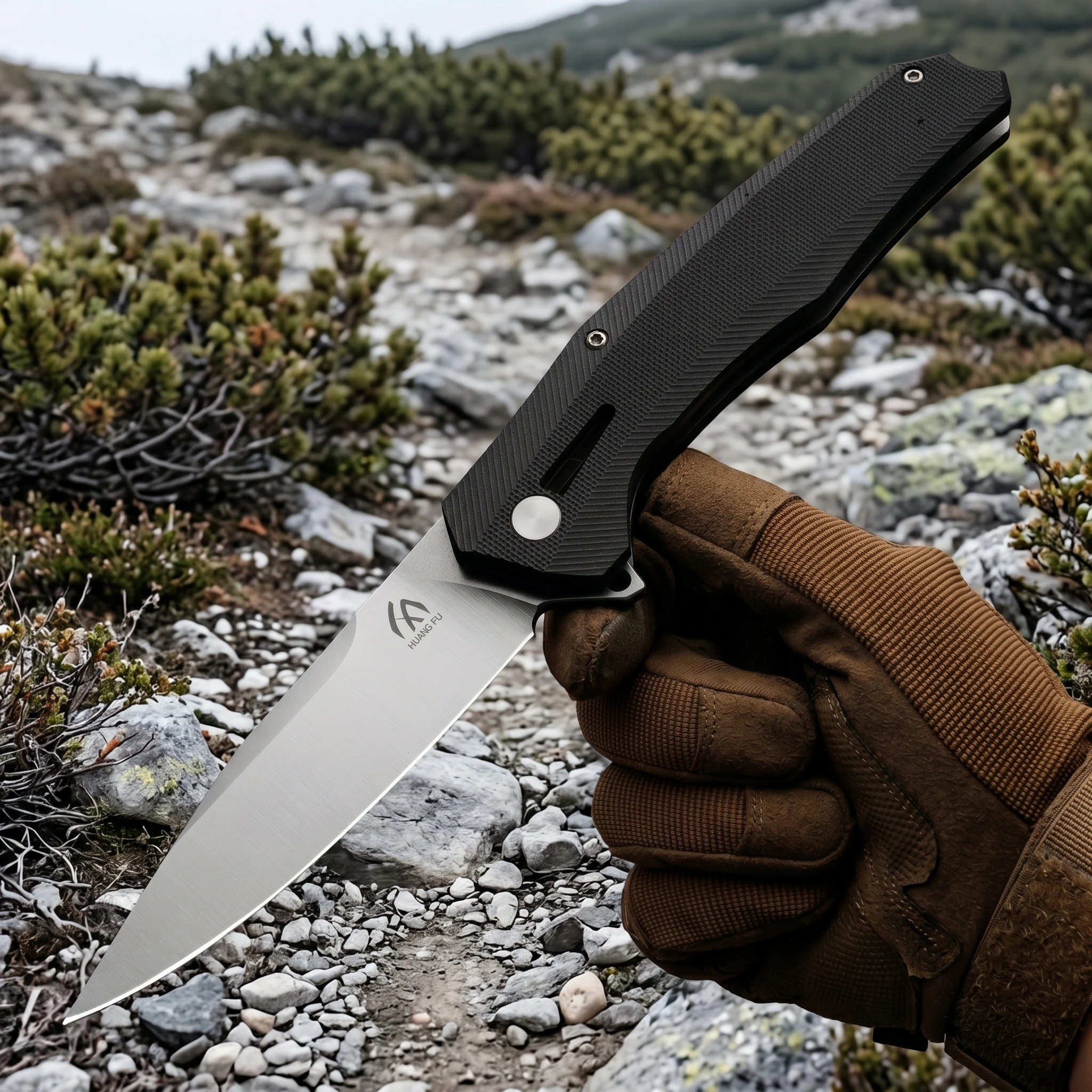 Cuchillo táctico plegable multifunción para aire libre regalo hombre - imagen 5