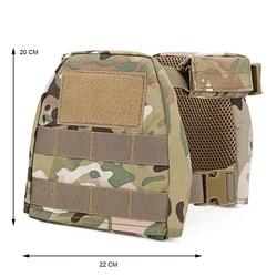 Chaleco MOLLE táctico infantil Airsoft portaplacas