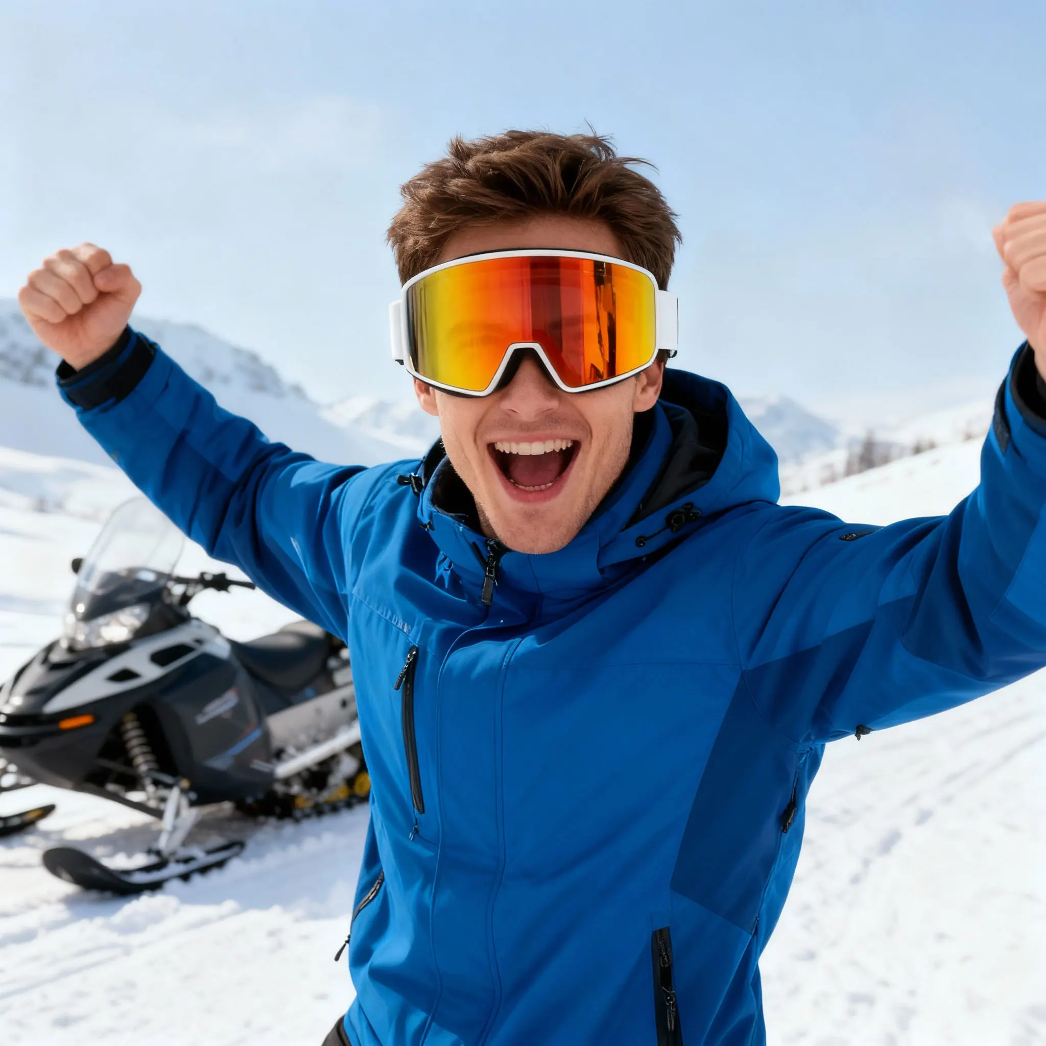 JSJM Gafas esquí HD doble capa antiniebla UV400 moto nieve snowboard - imagen 5