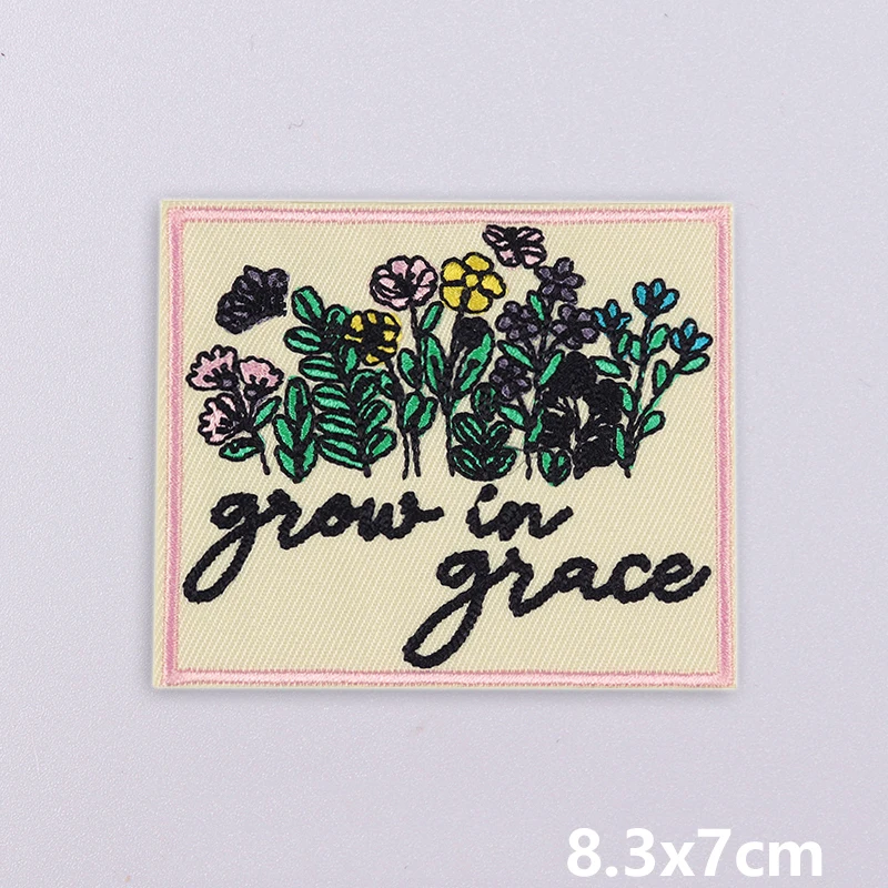 Parche con diseño de texto
