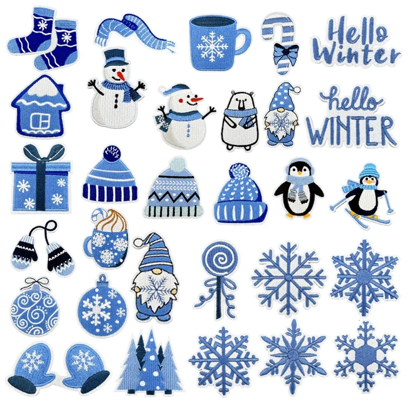 Parche bordado oso polar – Invierno termoadhesivo para ropa - imagen 2