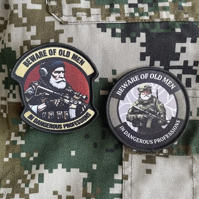 Parche de moral militar con emblema de soldado veterano - imagen 5