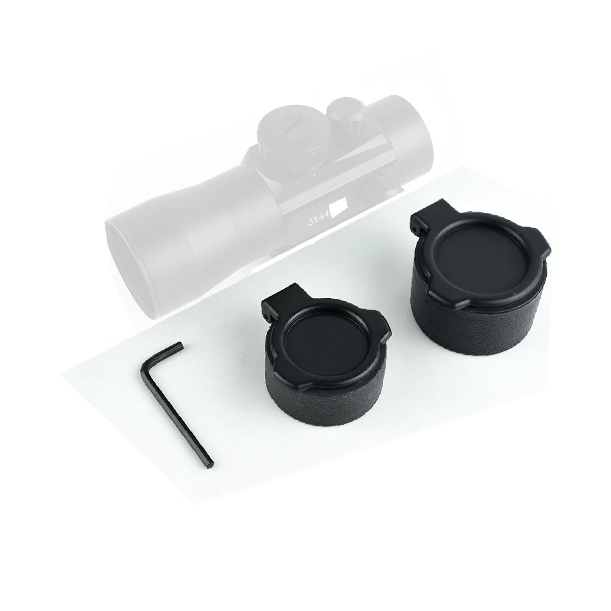 Binoculares con bolsa de pecho y cubierta protectora lente abatible