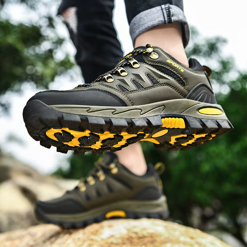 HIKEUP Zapatos Senderismo Hombre Mujer Cuero Resistente Otoño Invierno - imagen 4