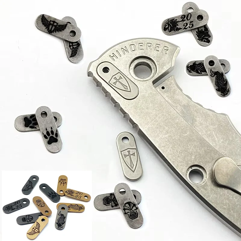 Rick Hinderer placa de relleno con clip trasero para cuchillos - imagen 4