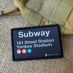 Parche táctico Yankee Stadium con gancho y bucle