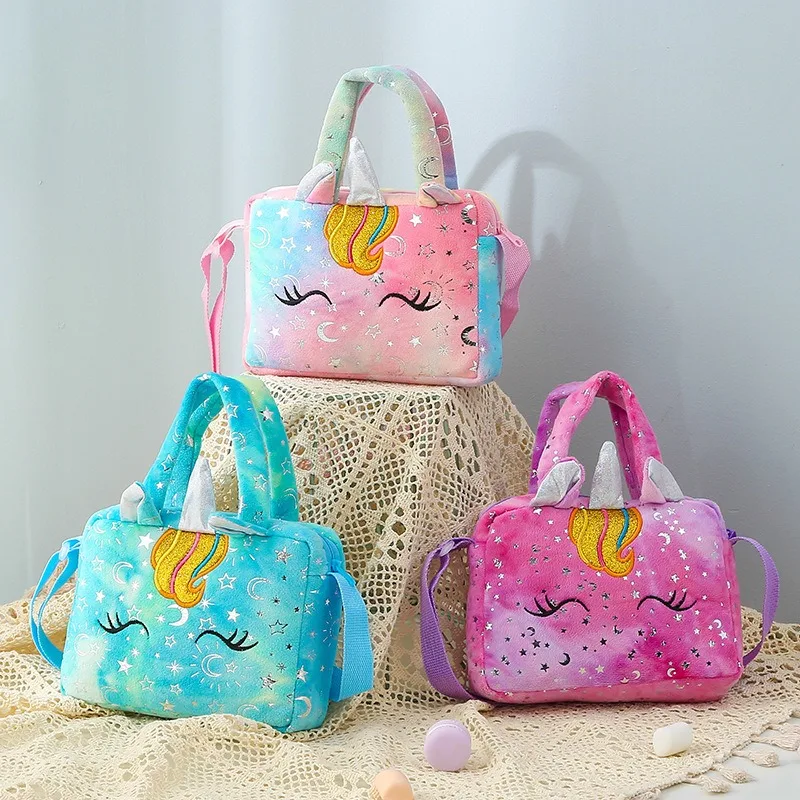 Bolso bandolera felpa unicornio tie-dye – Para niñas - imagen 5