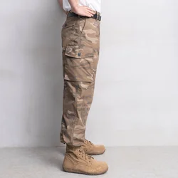 Pantalones BDU multibolsillos camuflaje tigre y lagarto antiséquía
