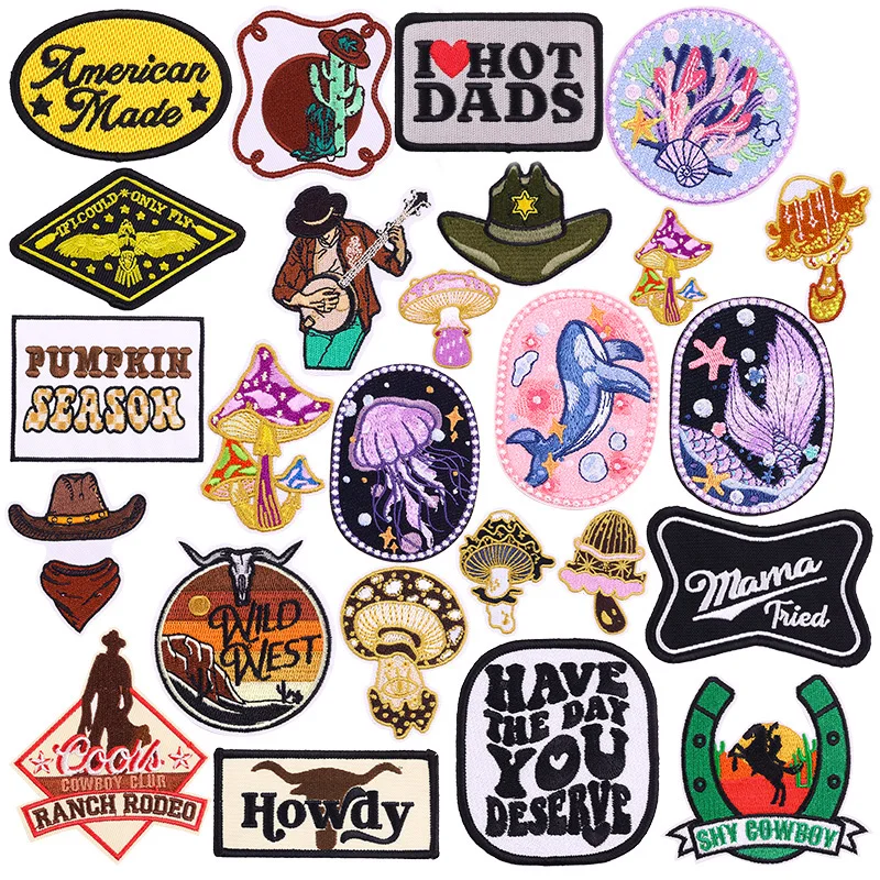 West Cowboys Parche termoadhesivo bordado para sombrero y chaqueta - imagen 5