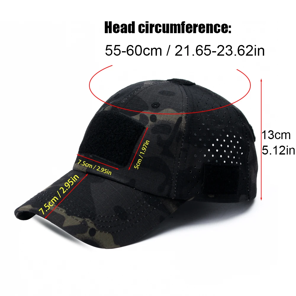 Gorra camuflaje transpirable con protección UV para exteriores - imagen 3
