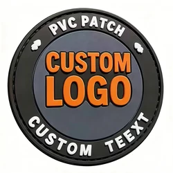 Parche táctico velcro gancho y bucle PVC goma diseño personalizado
