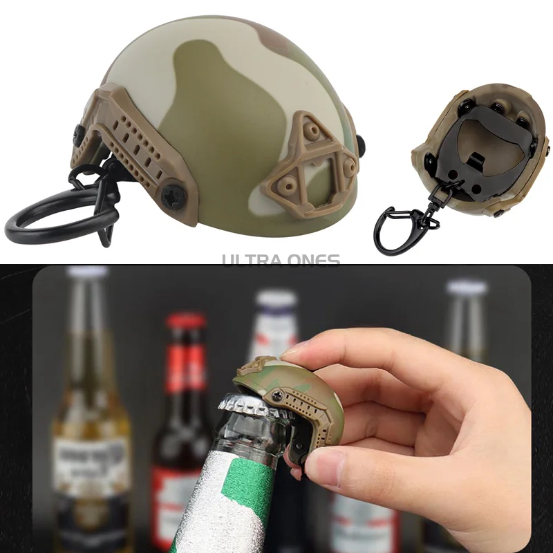Llavero táctico Casco FAST con abridor de botellas portátil de mochila - imagen 5