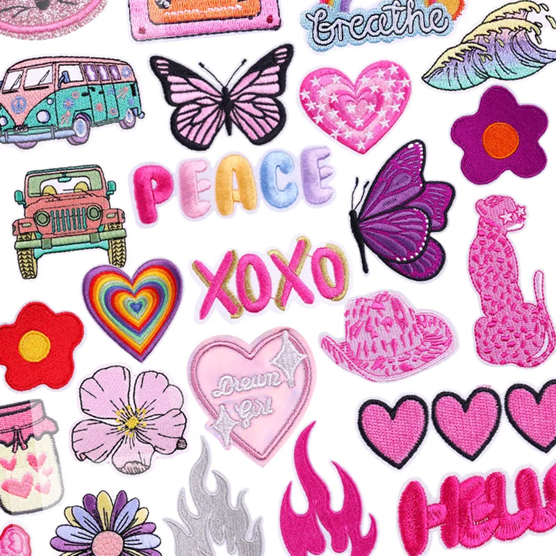 Parche termoadhesivo bordado corazón mariposa – Personaliza tu ropa - imagen 5