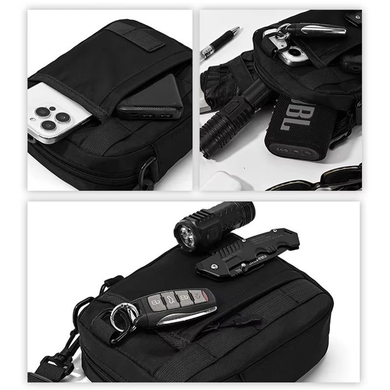 Riñonera MOLLE táctica para hombre con bandolera y teléfono - imagen 4