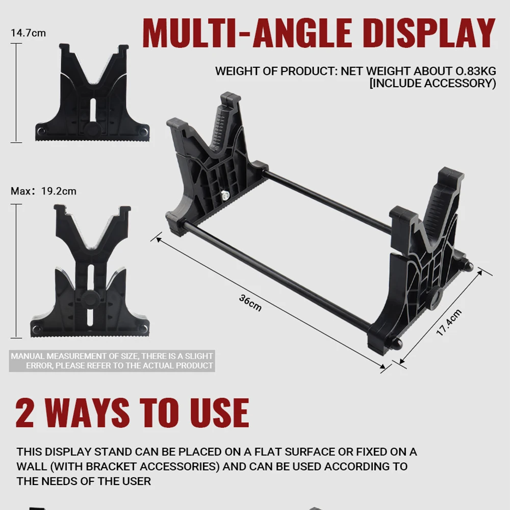 Soporte de rifle para pared con mira telescópica y culata - imagen 2