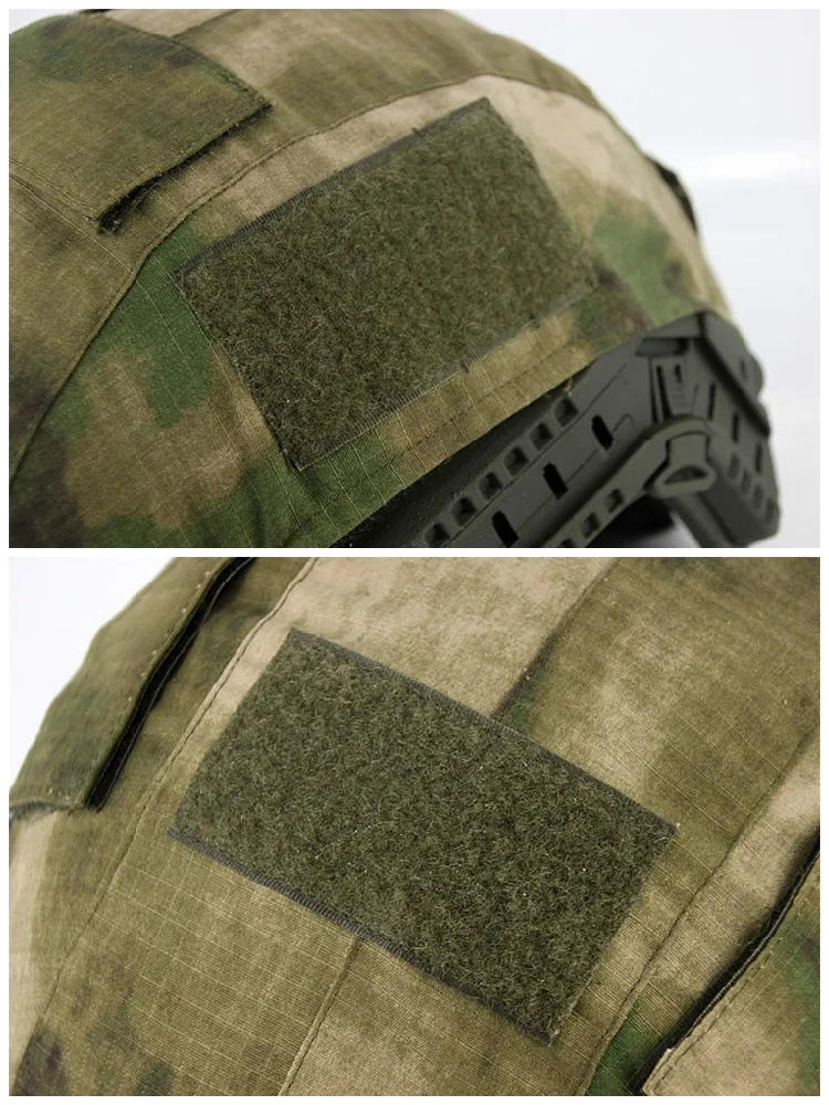 Detalle de fijaciones y camuflaje