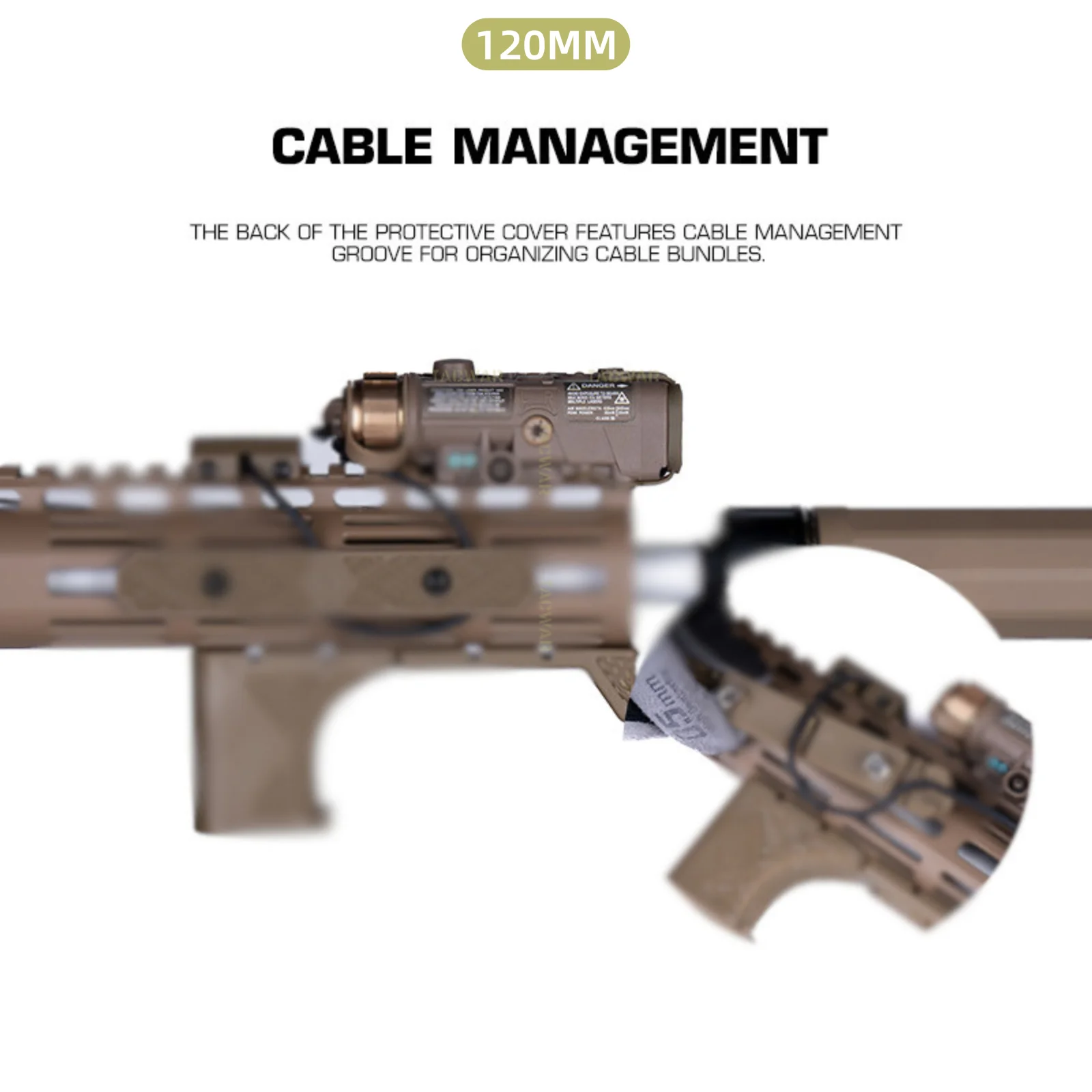 Cubiertas riel M-LOK nailon táctico para protección de manos