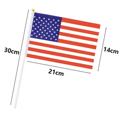 Bandera de Estados Unidos ondulada a mano – al por mayor