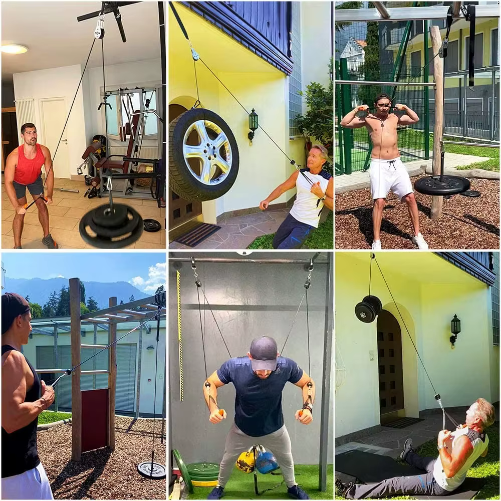 Cuerda de alambre de acero enrollada para fitness