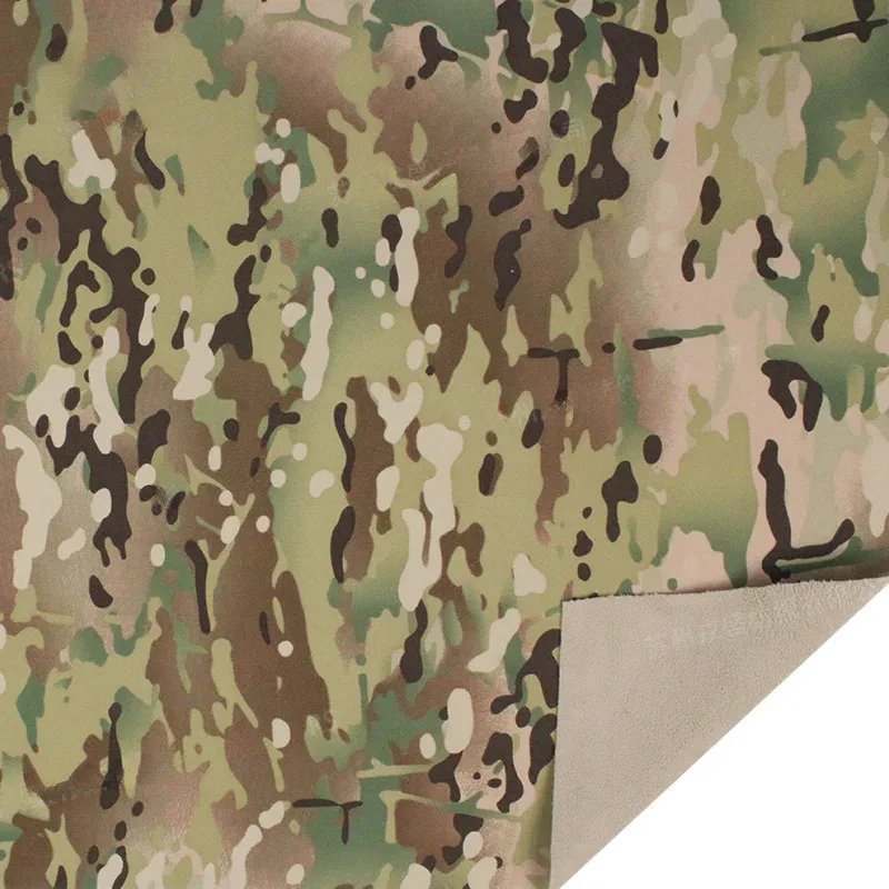 Tejido camuflaje impermeable MC de franela poliéster táctico outdoor