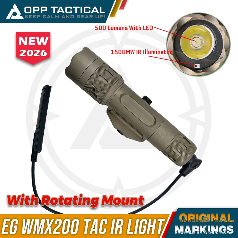 Linterna táctica EvolutionGear WMX200 con IR para visores nocturnos - imagen 2