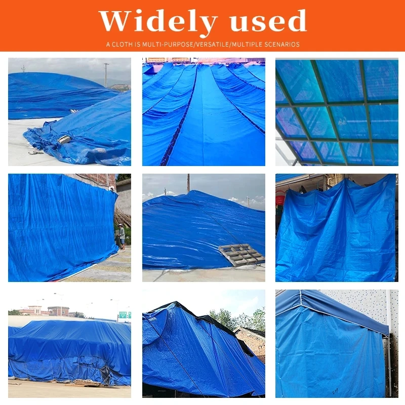 Lona ripstop azul naranja impermeable para patio