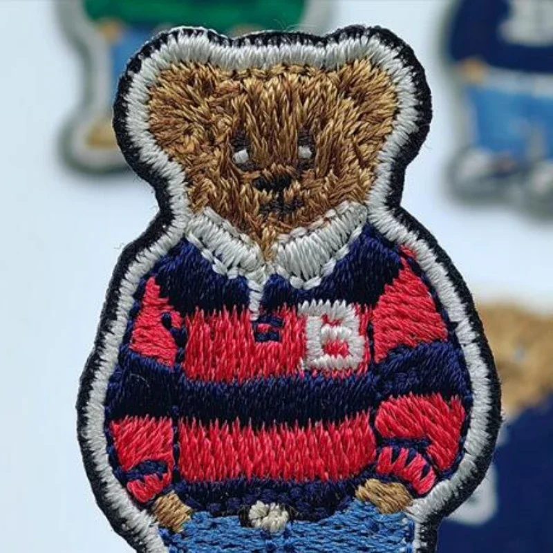 Parche bordado oso lindo para suéter - planchar o coser - imagen 4