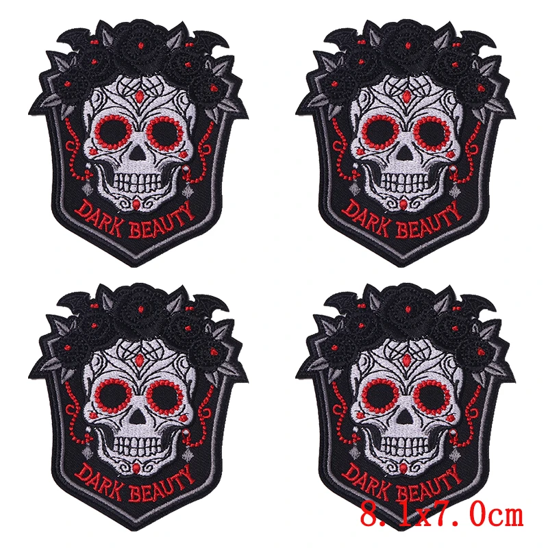 Parches góticos de Halloween para ropa, mochilas y decoración DIY