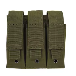 Cartuchera táctica MOLLE triple – Funda para pistola