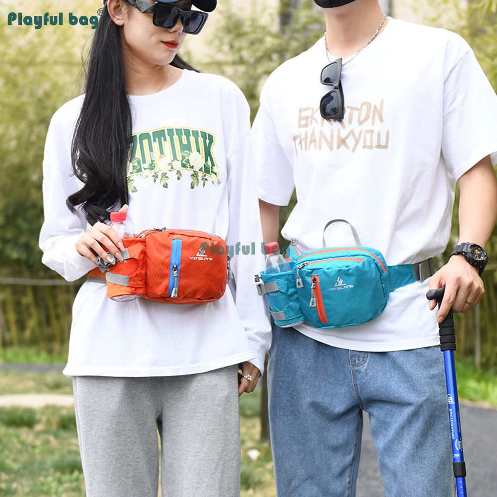 Riñonera de hidratación ligera con botella y funda móvil, unisex - imagen 2